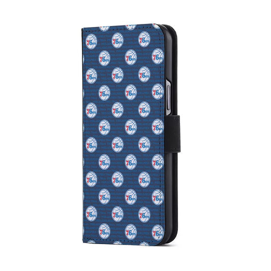 Philadelphia 76ers Pattern Flip Wallet Phone Case-Oxvistore