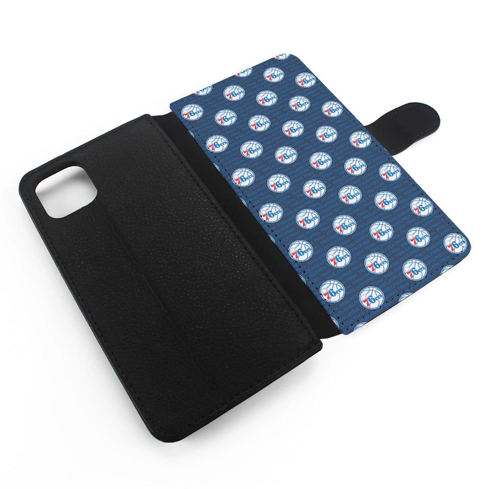 Philadelphia 76ers Pattern Flip Wallet Phone Case-Oxvistore