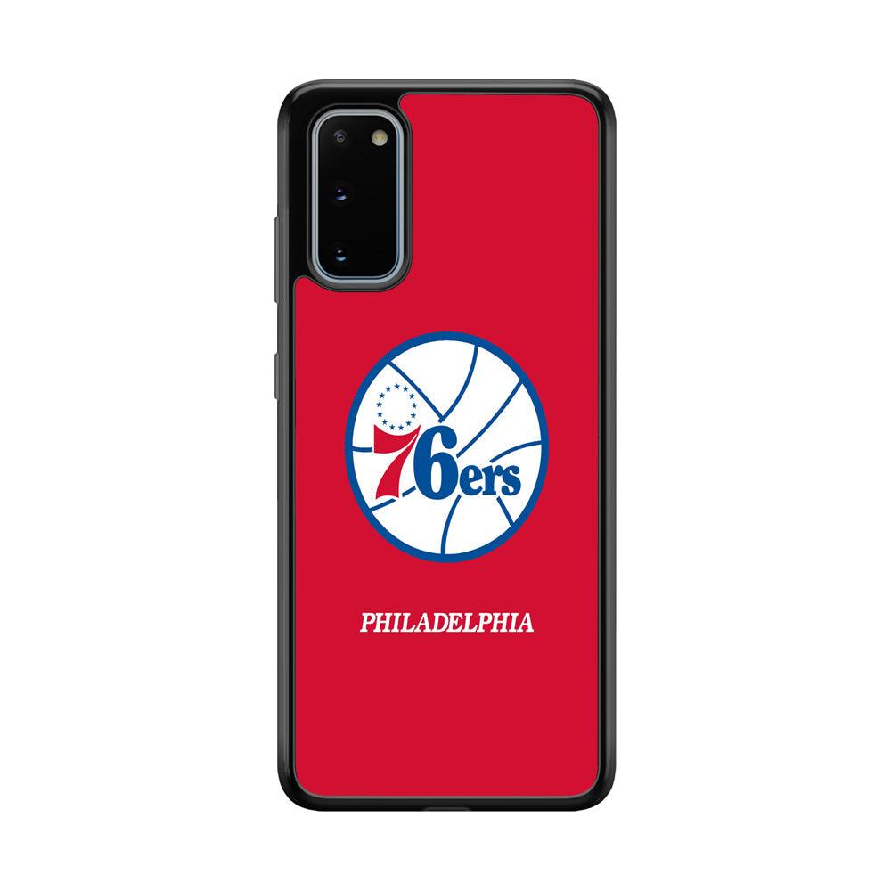 Philadelphia 76ers The Red Soul Samsung Galaxy S20 Case-Rubber Black (2D Case)-Oxvistore