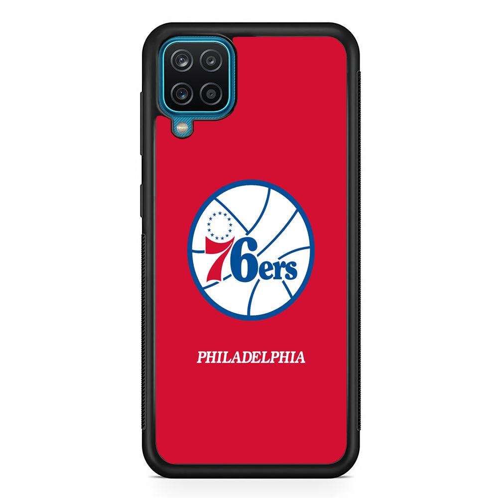 Philadelphia 76ers The Red Soul Samsung Galaxy A12 Case-Rubber Black (2D Case)-Oxvistore