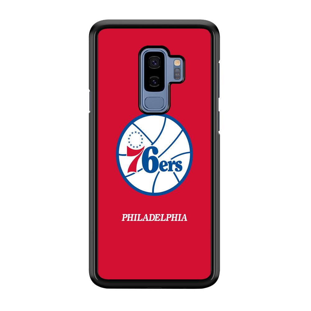 Philadelphia 76ers The Red Soul Samsung Galaxy S9 Plus Case-Rubber Black (2D Case)-Oxvistore