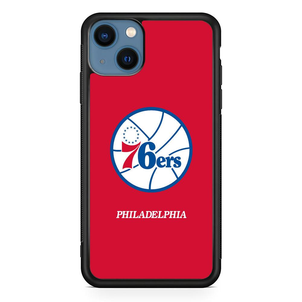 Philadelphia 76ers The Red Soul iPhone 15 Case-Rubber Black (2D Case)-Oxvistore