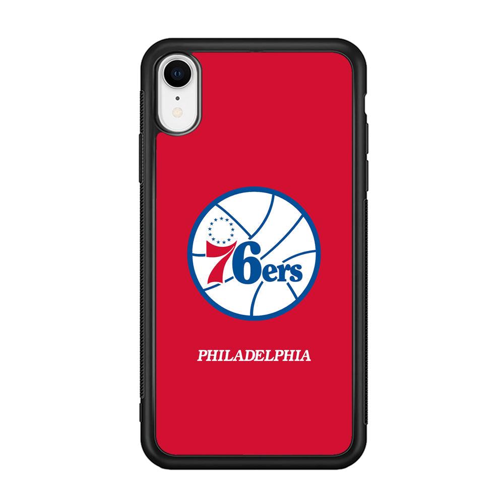 Philadelphia 76ers The Red Soul iPhone XR Case-Rubber Black (2D Case)-Oxvistore