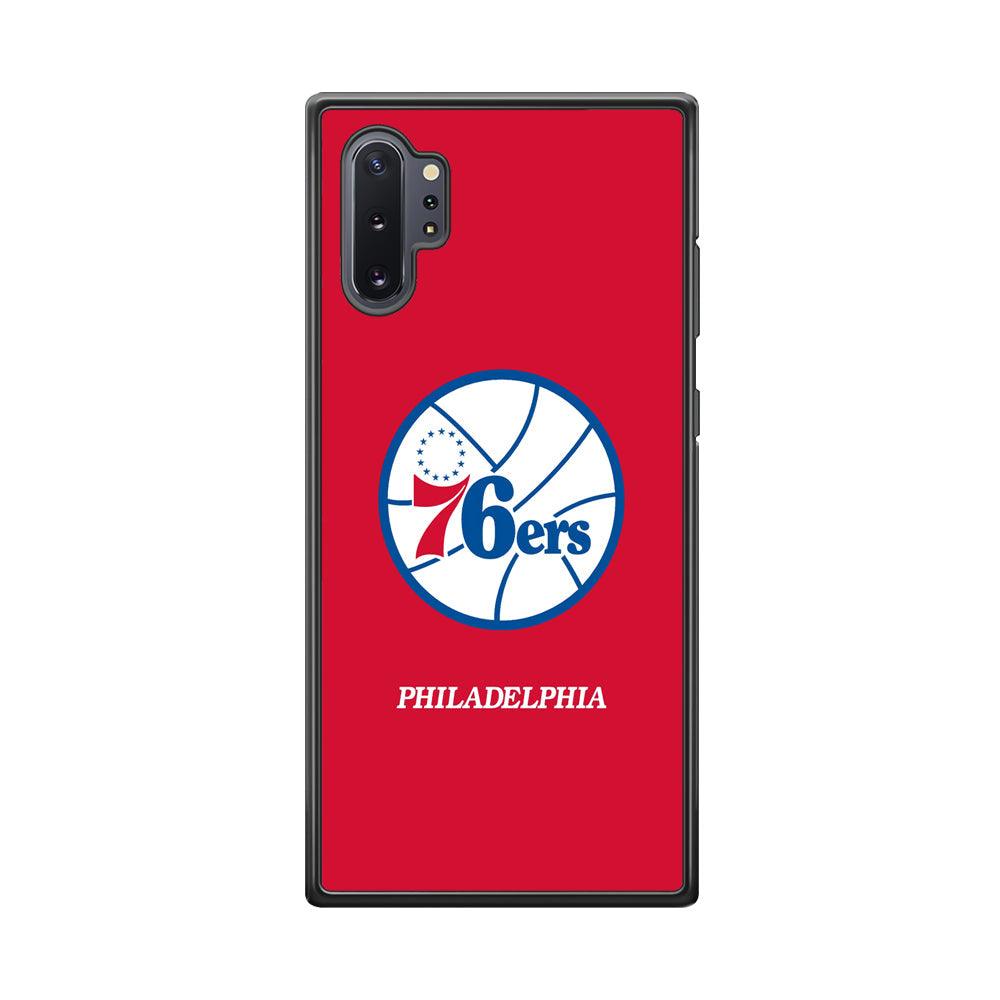 Philadelphia 76ers The Red Soul Samsung Galaxy Note 10 Plus Case-Rubber Black (2D Case)-Oxvistore
