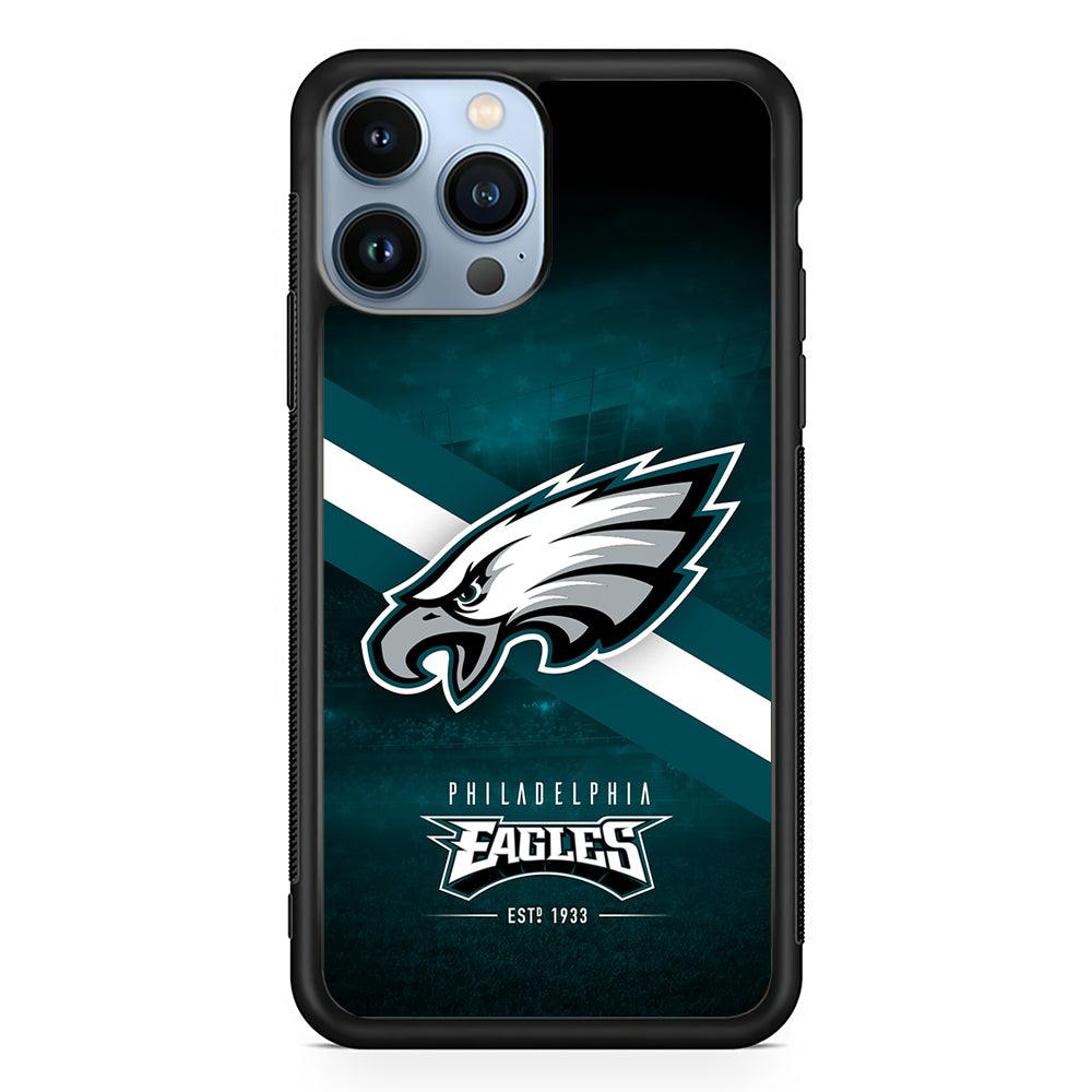 Philadelphia Eagles Logo 2D Rubber Phone Case-Black-Oxvistore