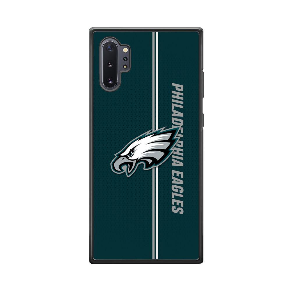Philadelphia Eagles Stare of Faith Samsung Galaxy Note 10 Plus Case-Rubber Black (2D Case)-Oxvistore