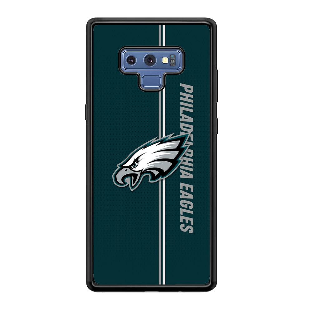 Philadelphia Eagles Stare of Faith Samsung Galaxy Note 9 Case-Rubber Black (2D Case)-Oxvistore