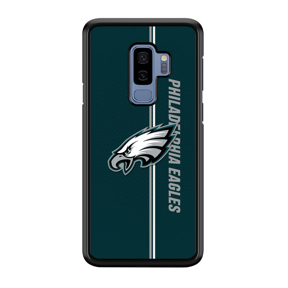 Philadelphia Eagles Stare of Faith Samsung Galaxy S9 Plus Case-Rubber Black (2D Case)-Oxvistore