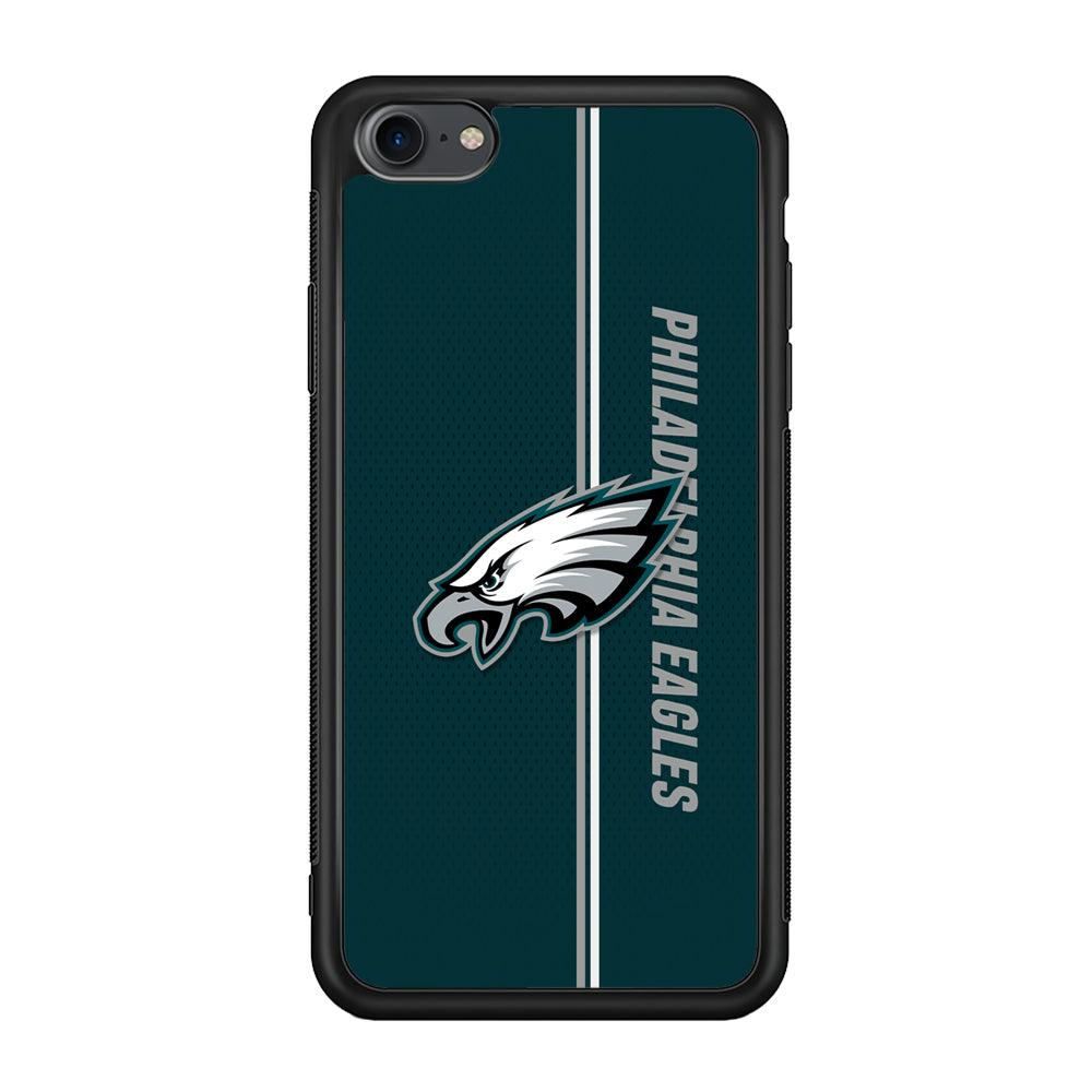 Philadelphia Eagles Stare of Faith iPhone 8 Case-Rubber Black (2D Case)-Oxvistore
