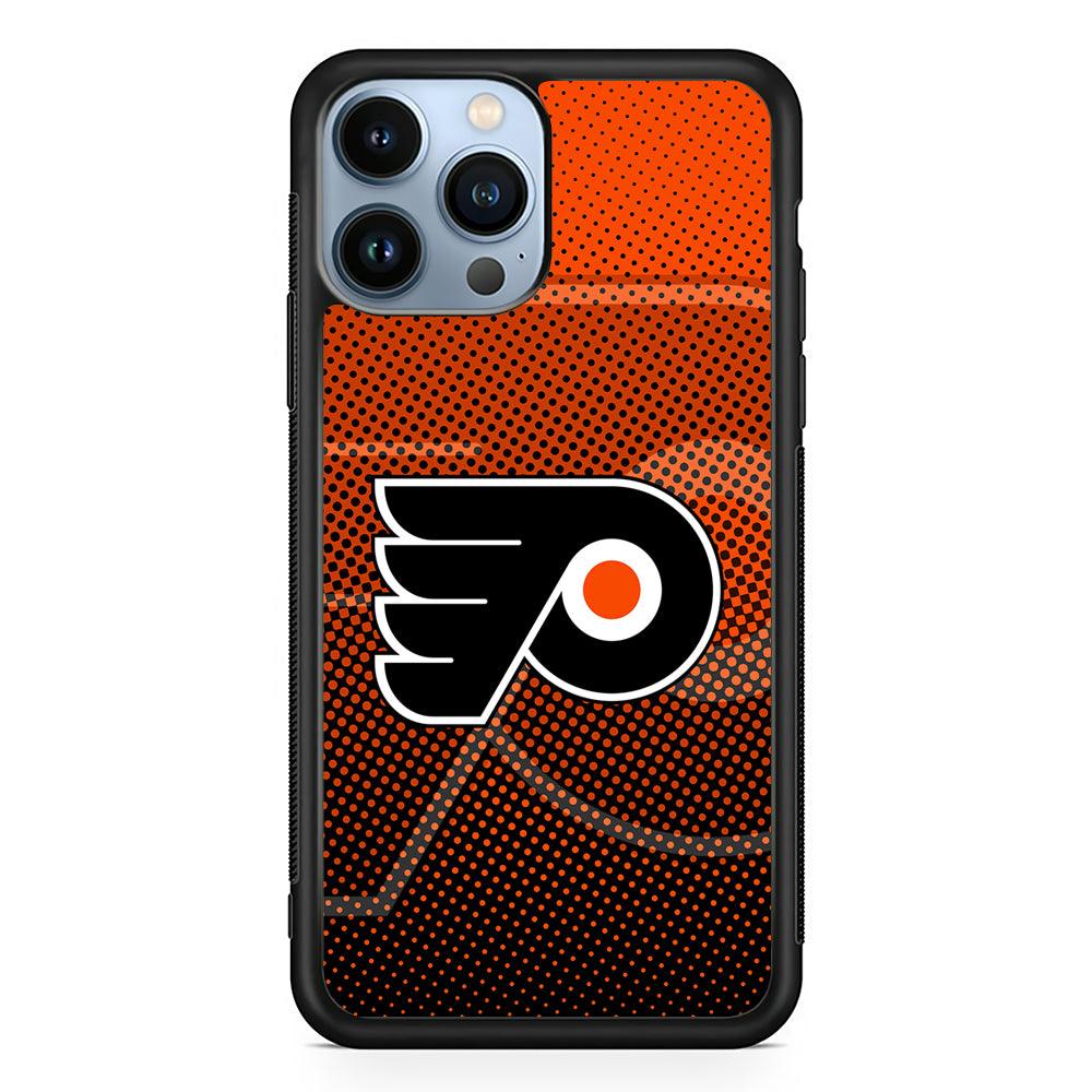 Philadelphia Flyers Dot 2D Rubber Phone Case-Black-Oxvistore