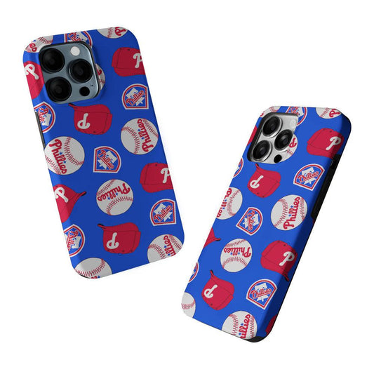 Philadelphia Phillies Pattern 2 in 1 Tough Phone Case-Oxvistore