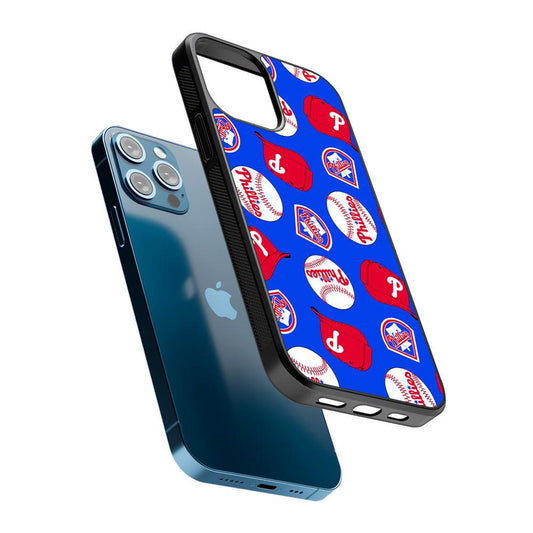 Philadelphia Phillies Pattern 2D Rubber Phone Case-Oxvistore