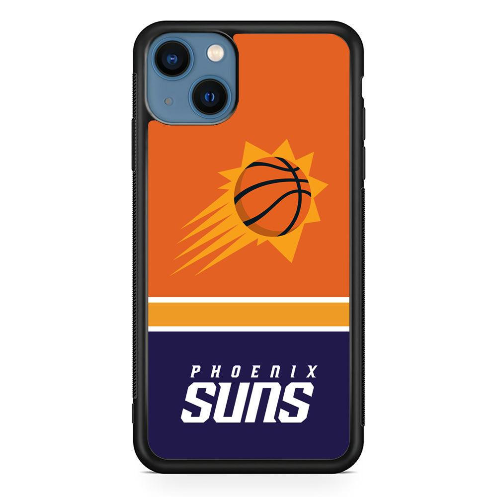 Phoenix Suns Rise of Eternal Light iPhone 15 Case-Rubber Black (2D Case)-Oxvistore