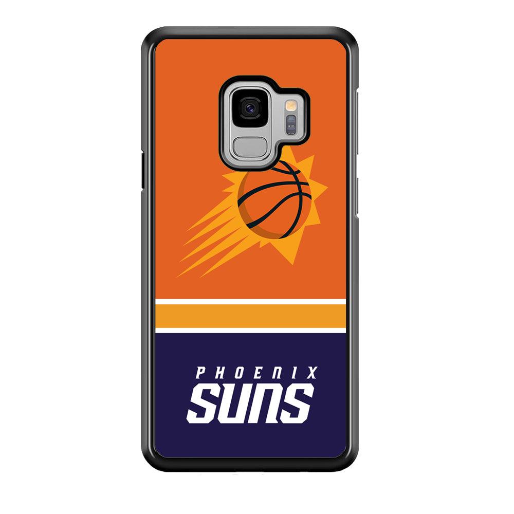 Phoenix Suns Rise of Eternal Light Samsung Galaxy S9 Case-Rubber Black (2D Case)-Oxvistore