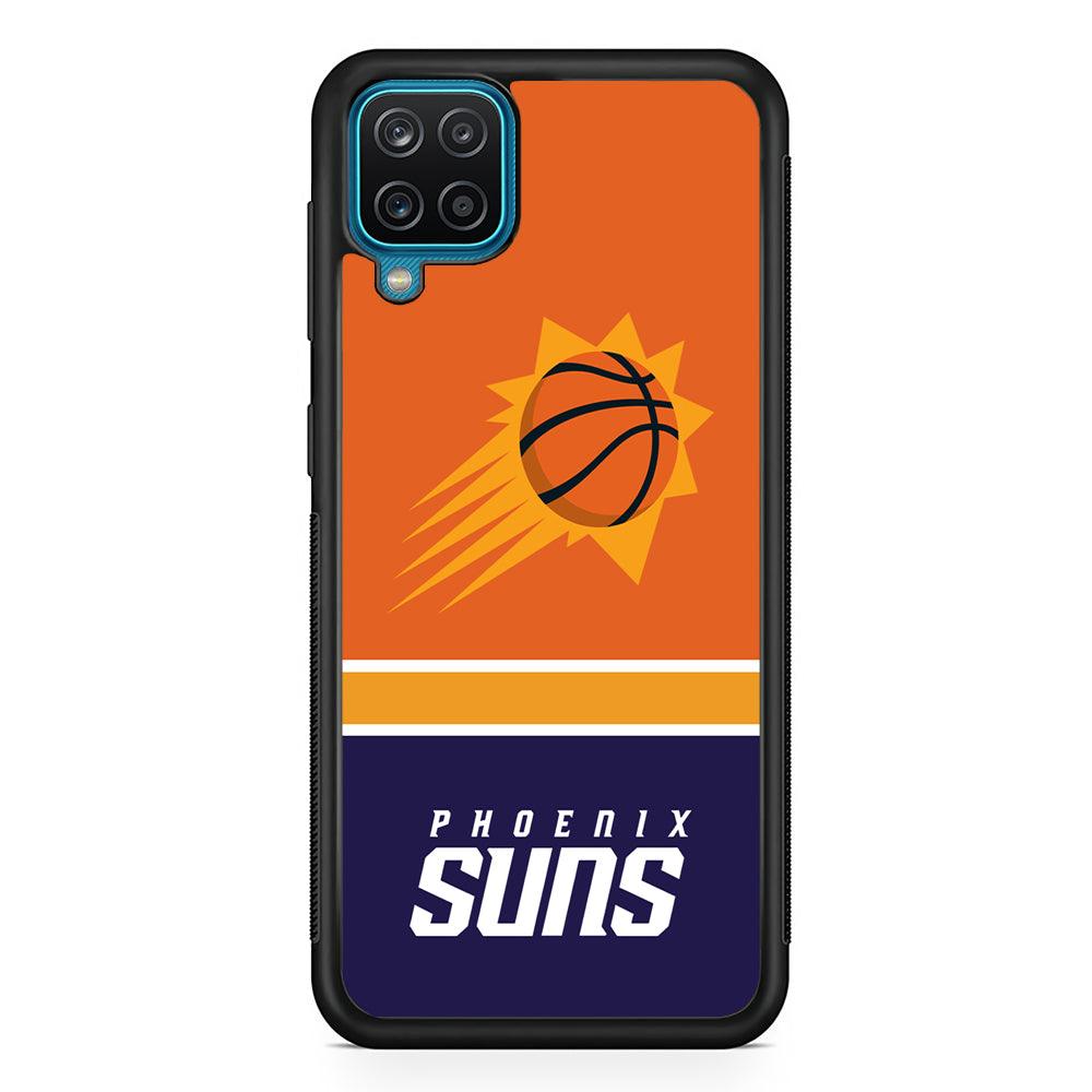 Phoenix Suns Rise of Eternal Light Samsung Galaxy A12 Case-Rubber Black (2D Case)-Oxvistore