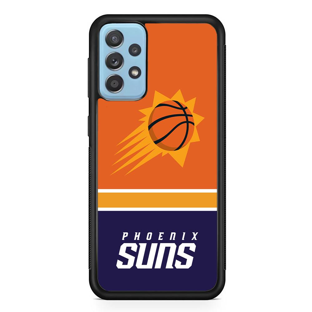 Phoenix Suns Rise of Eternal Light Samsung Galaxy A72 Case-Rubber Black (2D Case)-Oxvistore