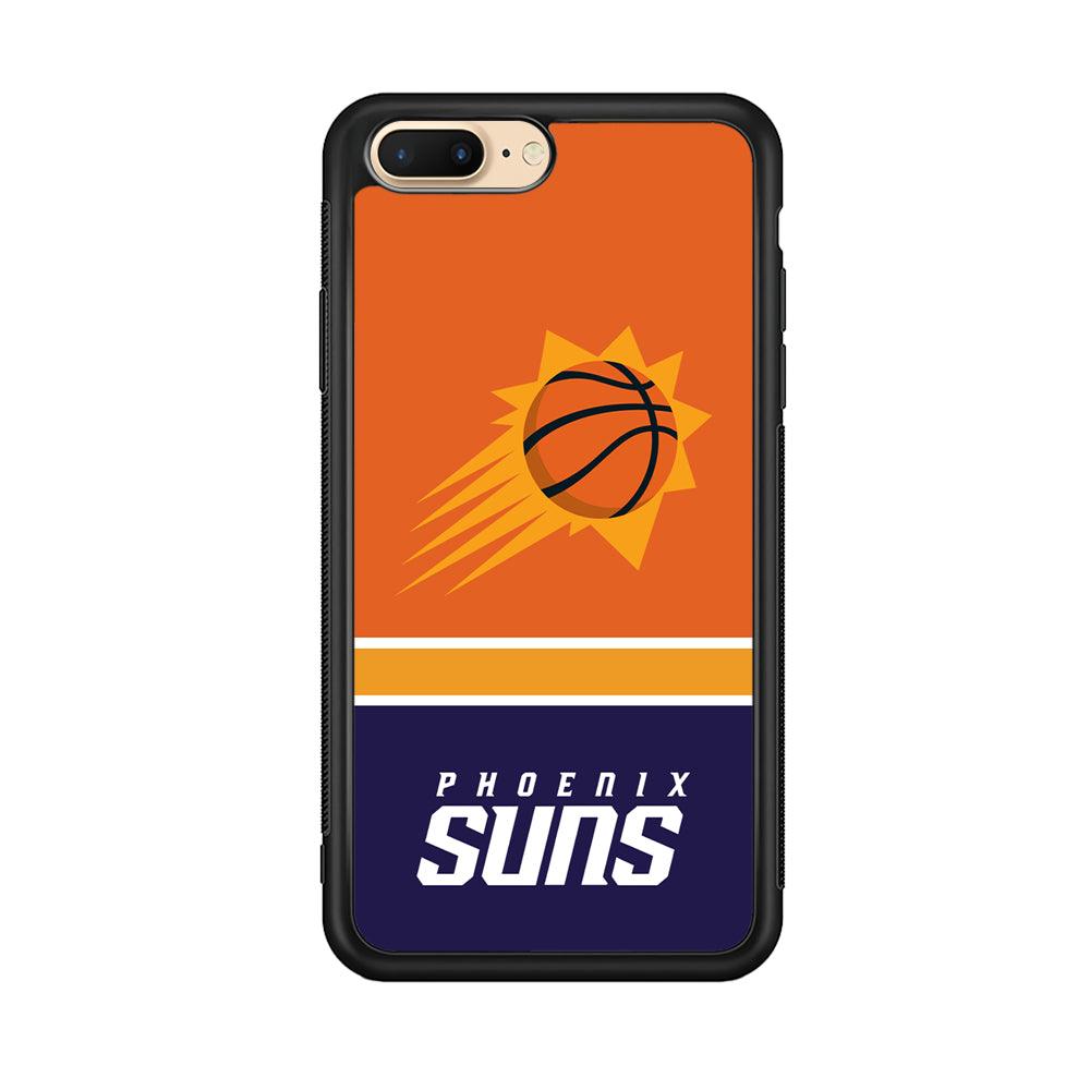 Phoenix Suns Rise of Eternal Light iPhone 7 Plus Case-Rubber Black (2D Case)-Oxvistore