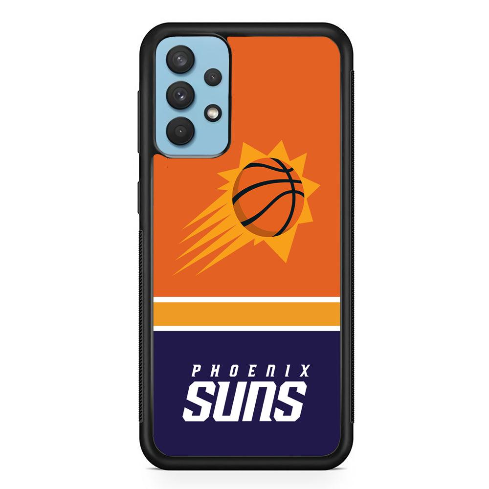Phoenix Suns Rise of Eternal Light Samsung Galaxy A32 Case-Rubber Black (2D Case)-Oxvistore
