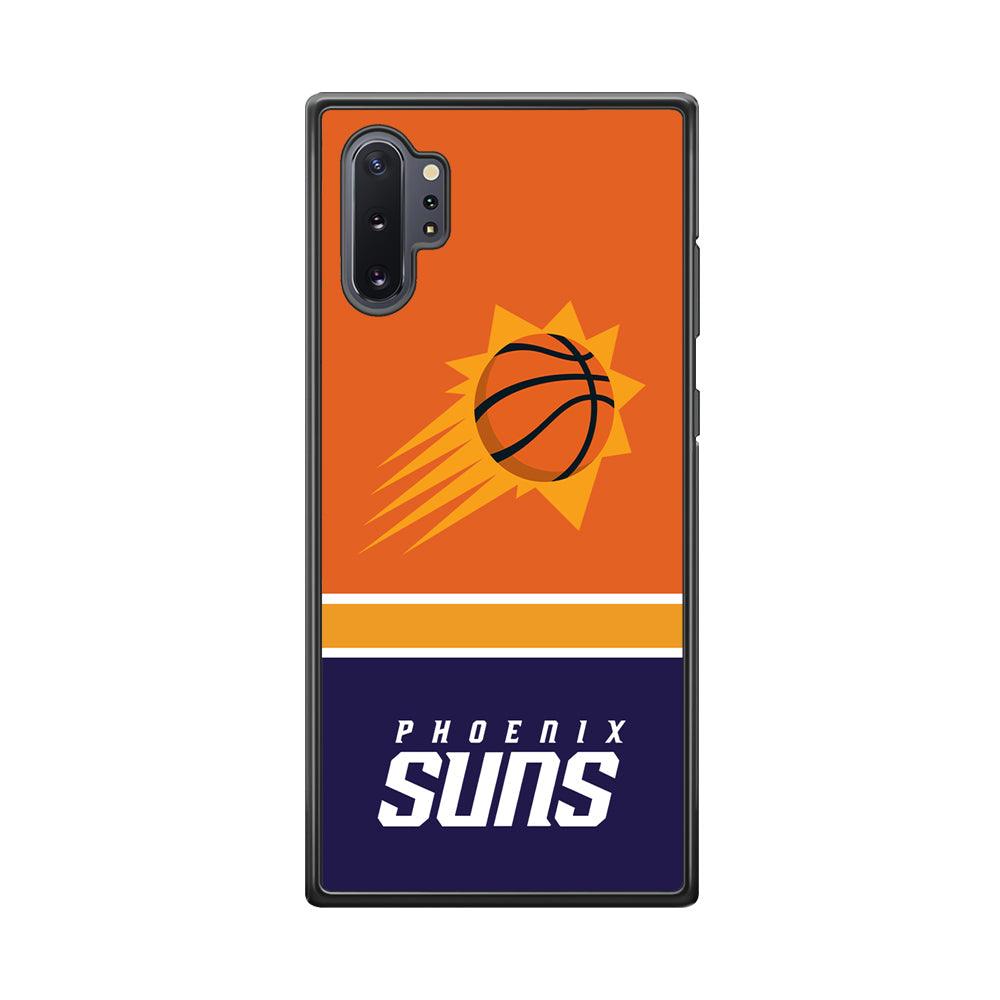 Phoenix Suns Rise of Eternal Light Samsung Galaxy Note 10 Plus Case-Rubber Black (2D Case)-Oxvistore