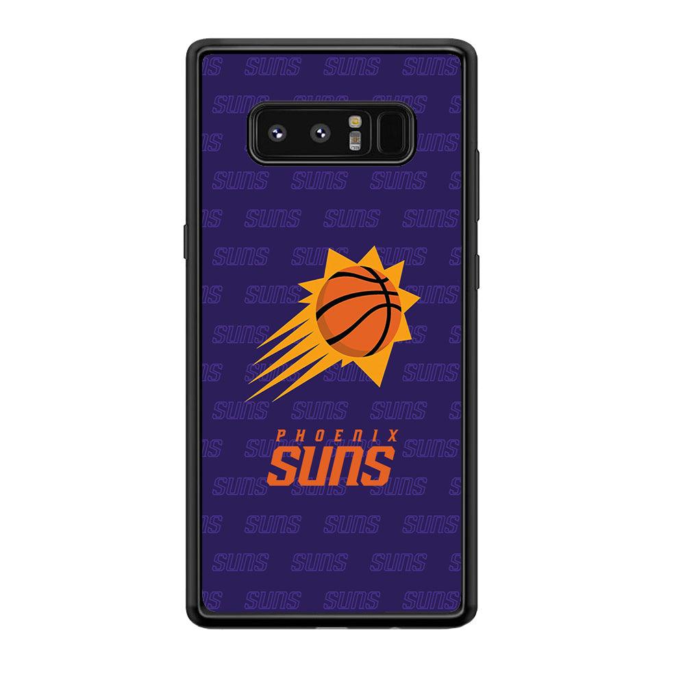 Phoenix Suns a Lot of Passion Samsung Galaxy Note 8 Case-Rubber Black (2D Case)-Oxvistore