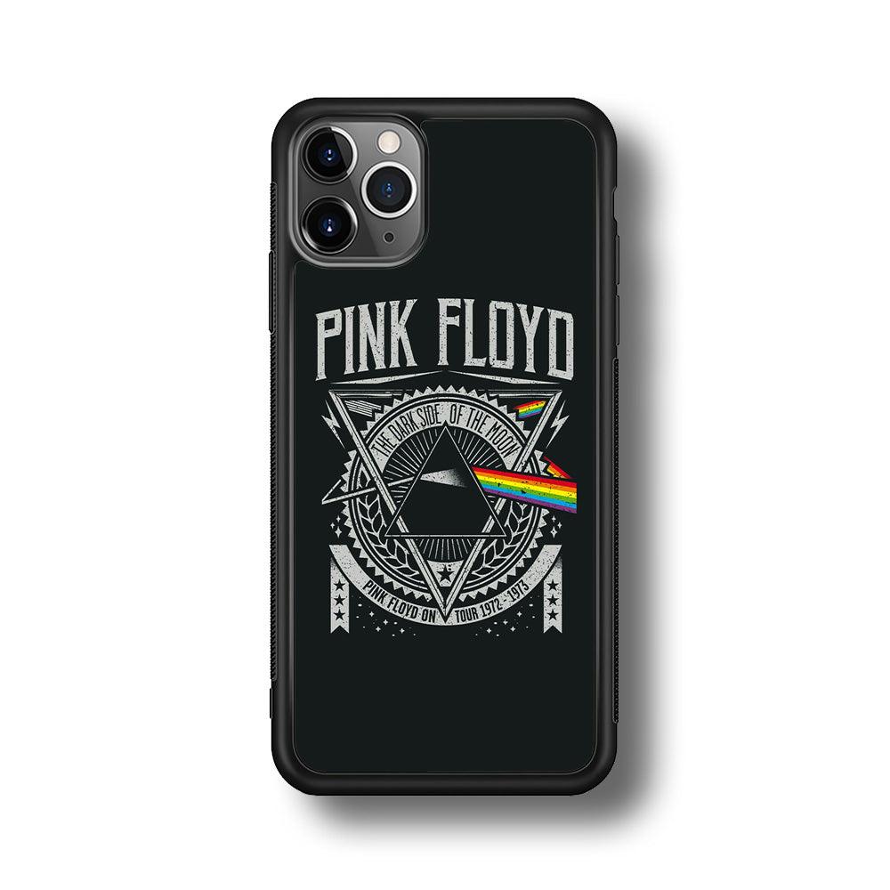 Pink Floyd The Dark Side of The Moon iPhone 11 Pro Max Case-Rubber Black (2D Case)-Oxvistore