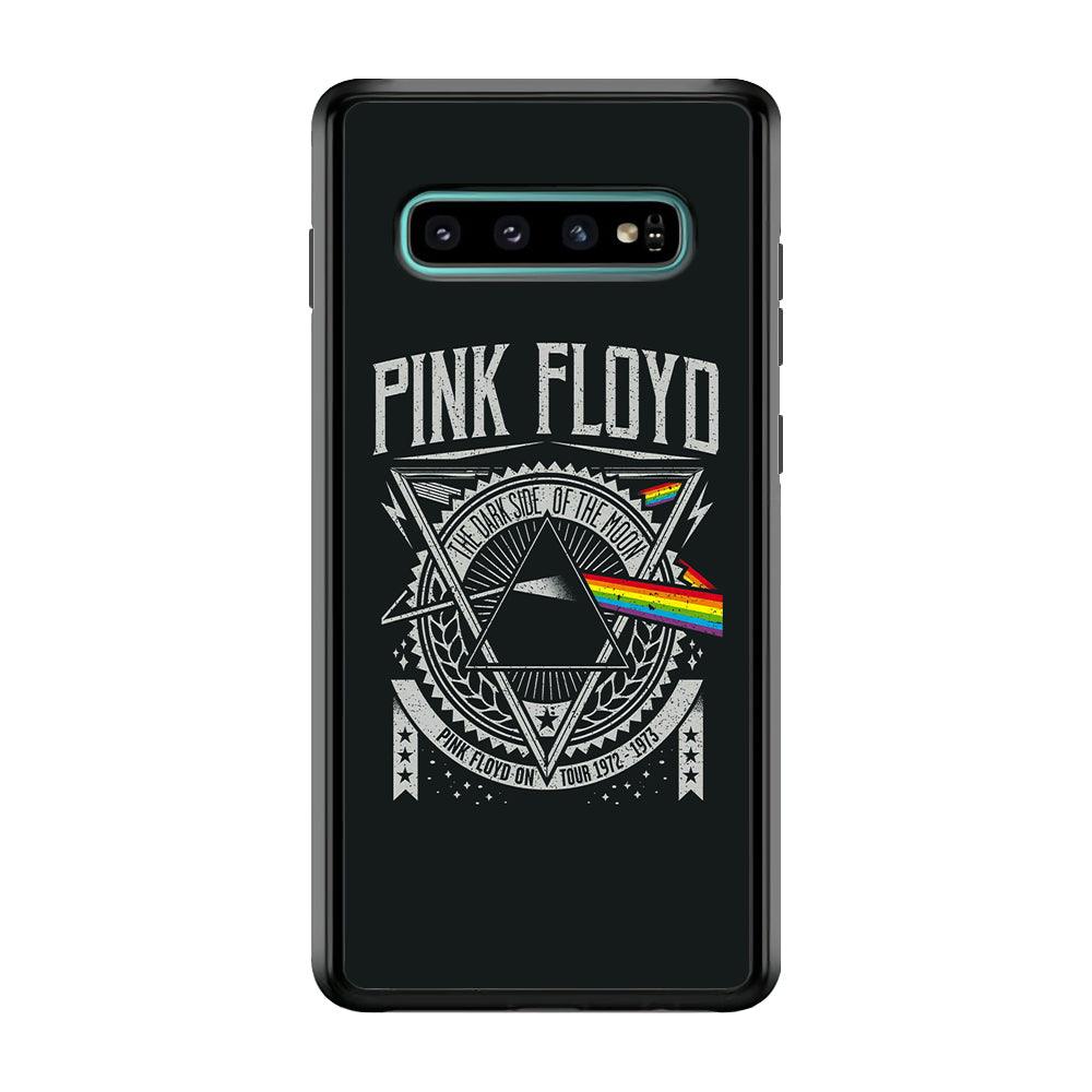 Pink Floyd The Dark Side of The Moon Samsung Galaxy S10 Case-Rubber Black (2D Case)-Oxvistore