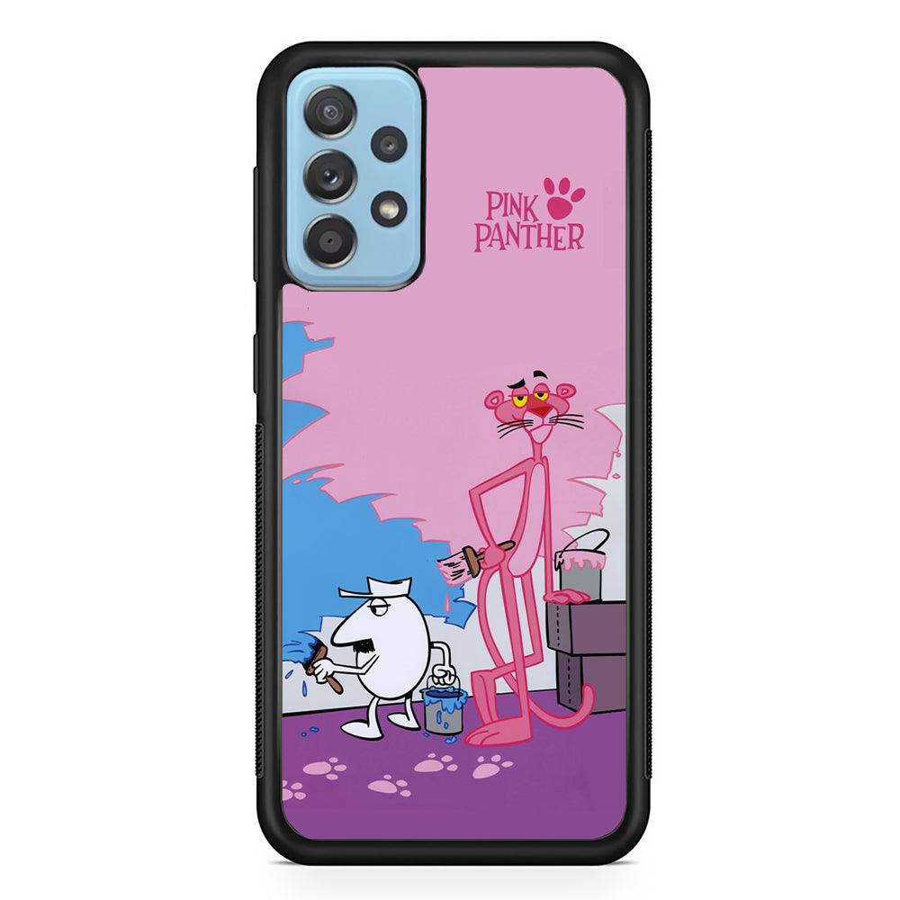 Pink Panther Good Choice of Color Samsung Galaxy A52 Case-Rubber Black (2D Case)-Oxvistore