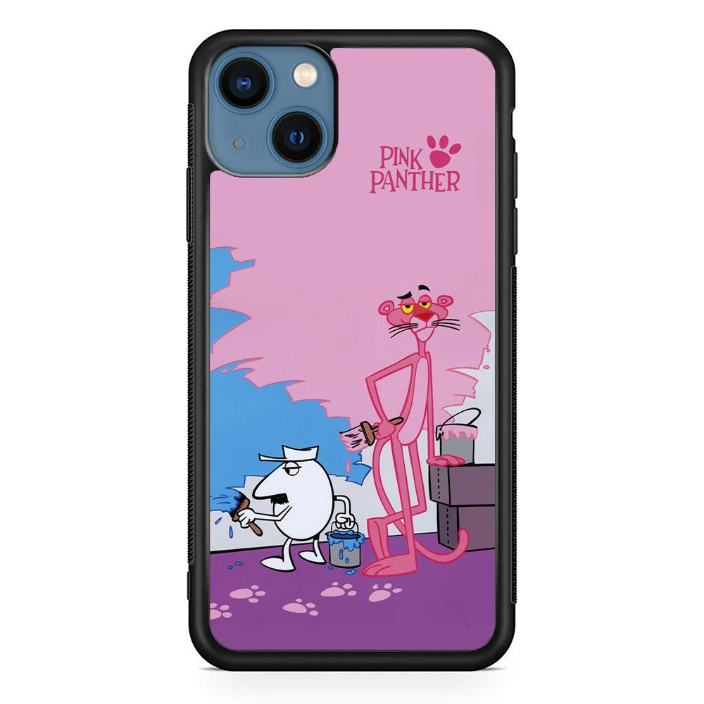 Pink Panther Good Choice of Color iPhone 15 Case-Rubber Black (2D Case)-Oxvistore