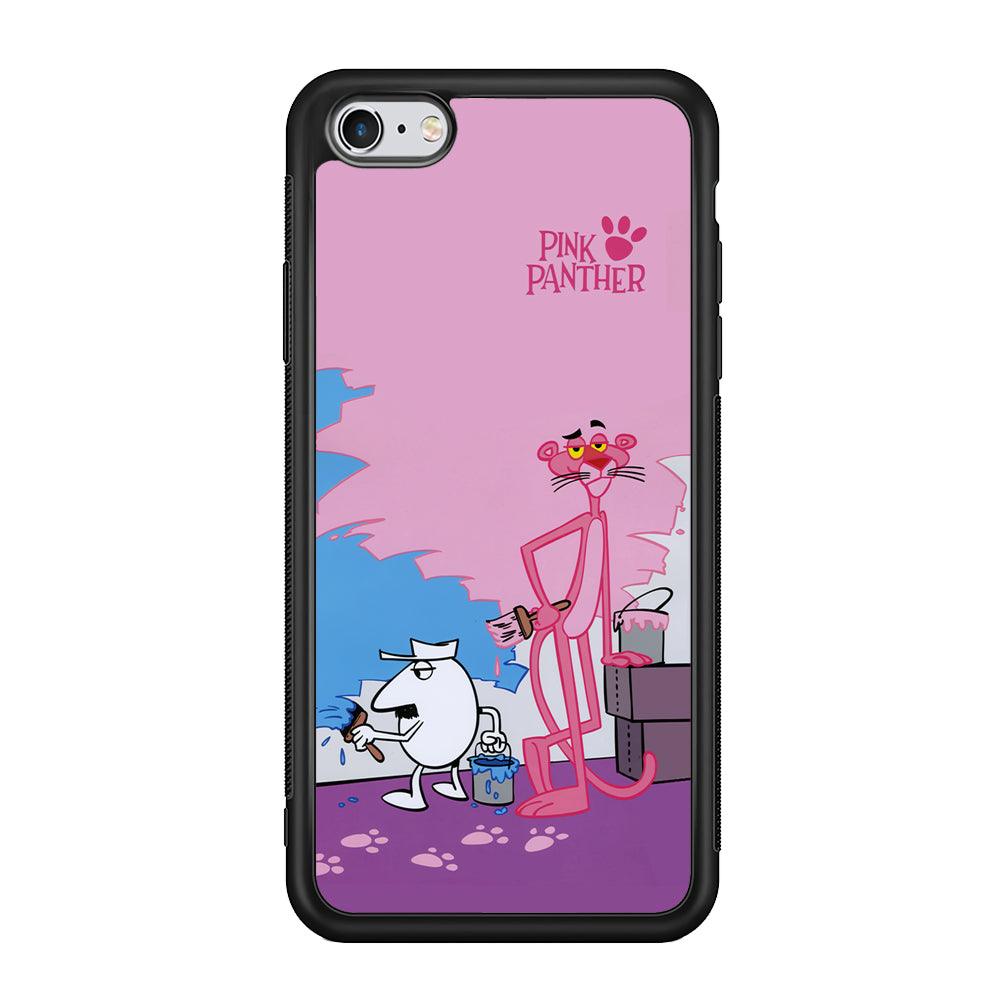 Pink Panther Good Choice of Color iPhone 6 | 6s Case-Rubber Black (2D Case)-Oxvistore