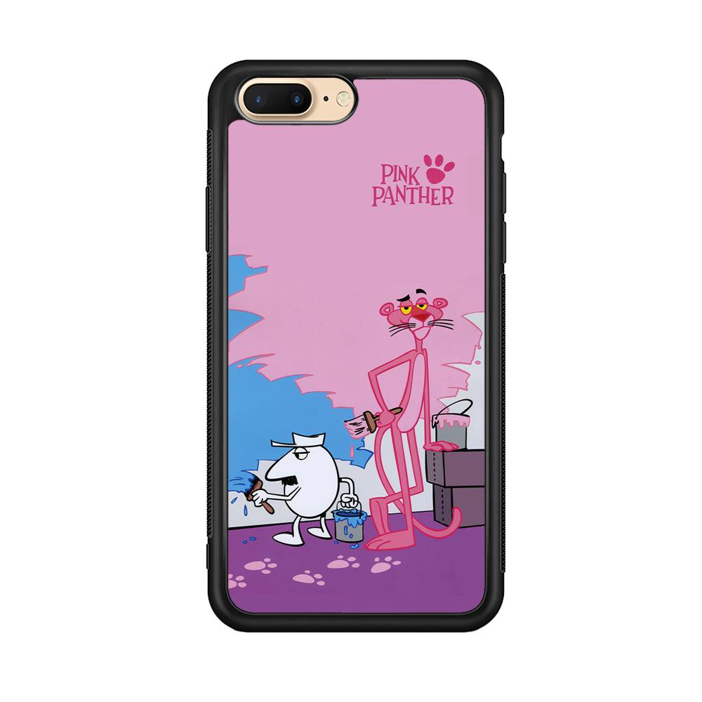 Pink Panther Good Choice of Color iPhone 7 Plus Case-Rubber Black (2D Case)-Oxvistore