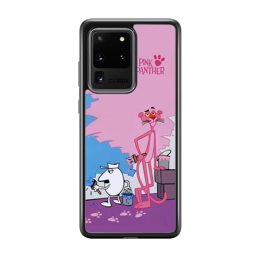 Pink Panther Good Choice of Color Samsung Galaxy S20 Ultra Case-Rubber Black (2D Case)-Oxvistore