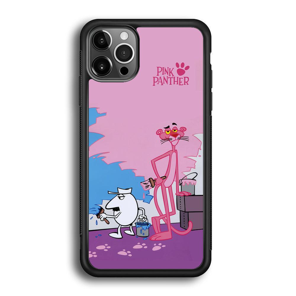 Pink Panther Good Choice of Color iPhone 12 Pro Max Case-Rubber Black (2D Case)-Oxvistore