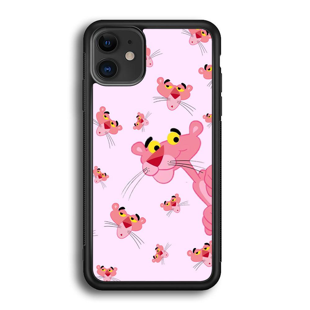Pink Panther Look at The Situation iPhone 12 Case-Rubber Black (2D Case)-Oxvistore