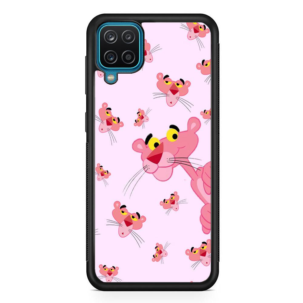 Pink Panther Look at The Situation Samsung Galaxy A12 Case-Rubber Black (2D Case)-Oxvistore