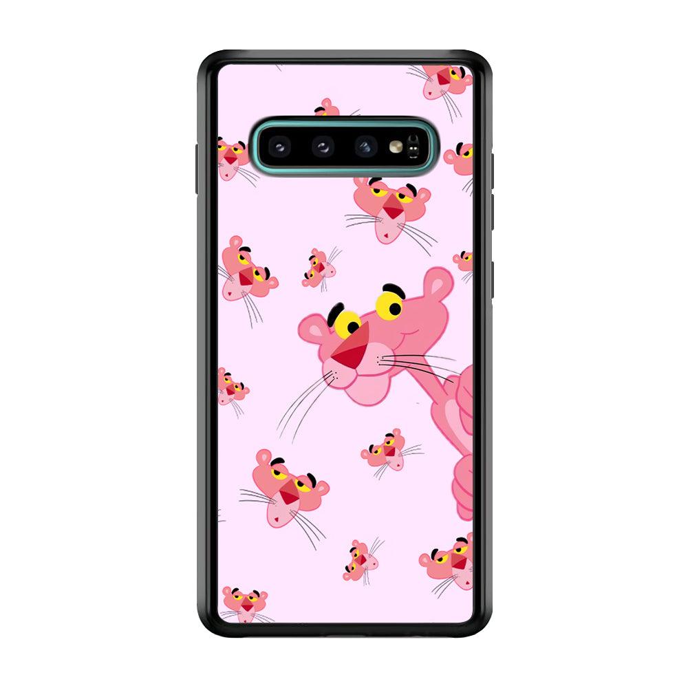 Pink Panther Look at The Situation Samsung Galaxy S10 Case-Rubber Black (2D Case)-Oxvistore