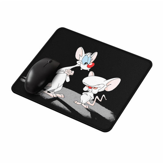 Pinky and The Brain Black Mouse Pads-Oxvistore