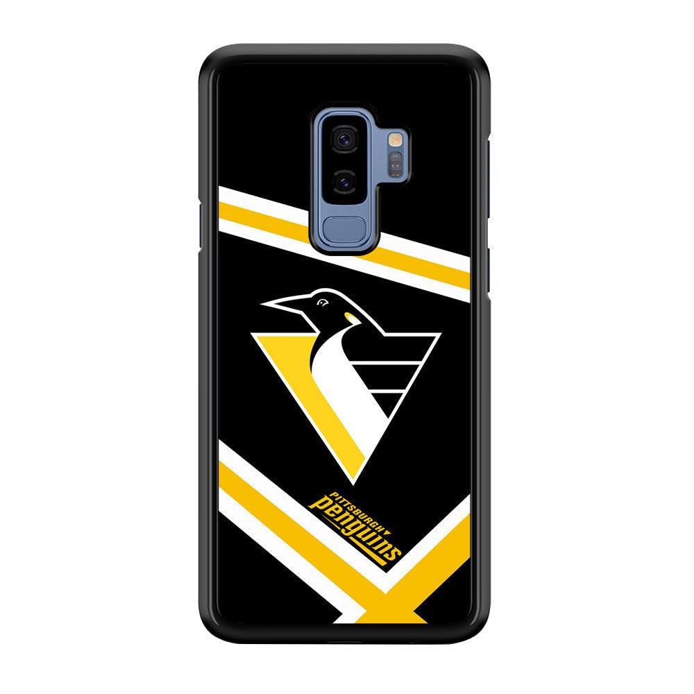 Pittsburgh Penguins Absolute Triplet Line Samsung Galaxy S9 Plus Case-Rubber Black (2D Case)-Oxvistore