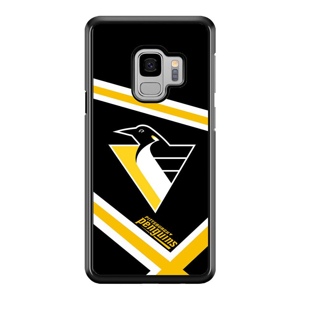 Pittsburgh Penguins Absolute Triplet Line Samsung Galaxy S9 Case-Rubber Black (2D Case)-Oxvistore