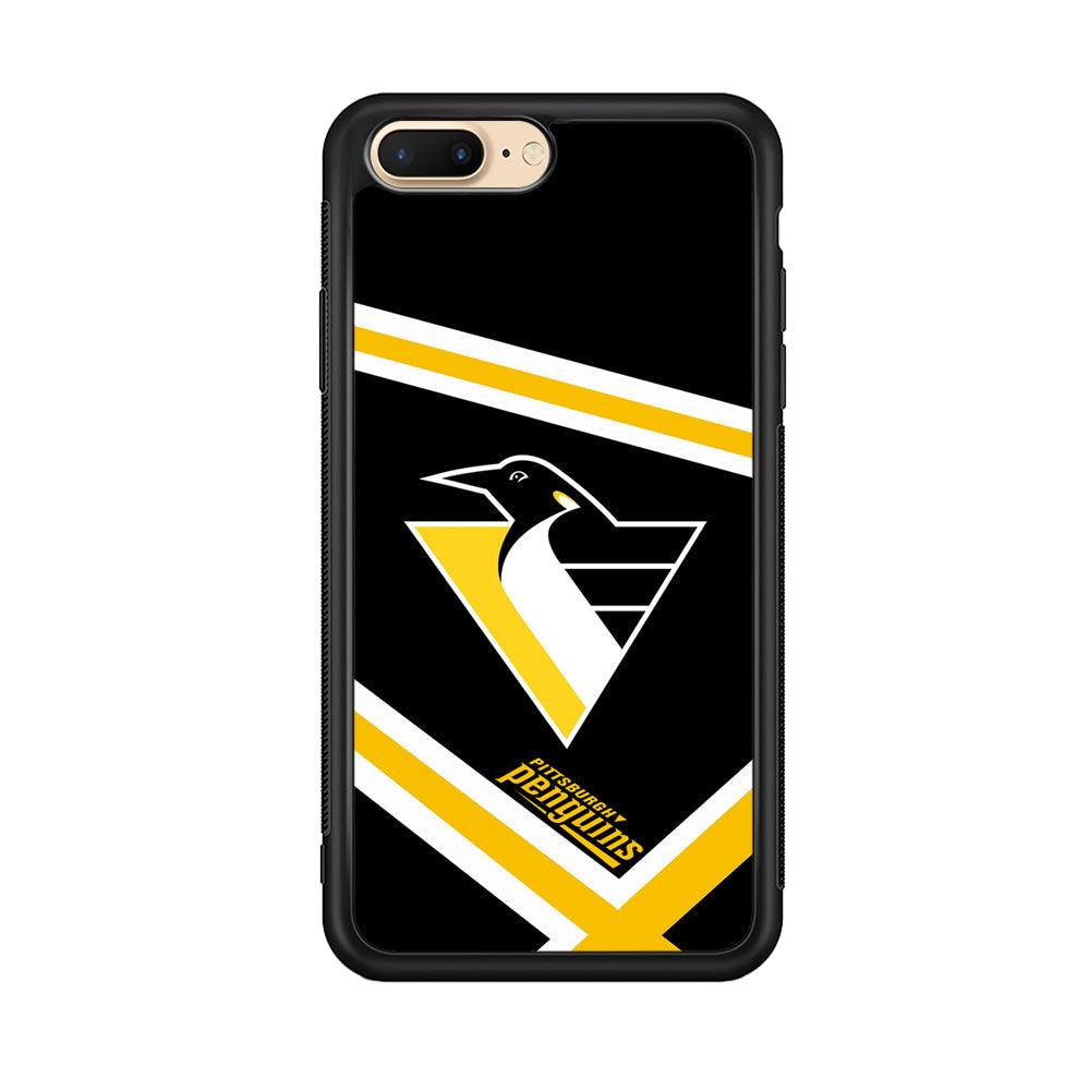 Pittsburgh Penguins Absolute Triplet Line iPhone 7 Plus Case-Rubber Black (2D Case)-Oxvistore