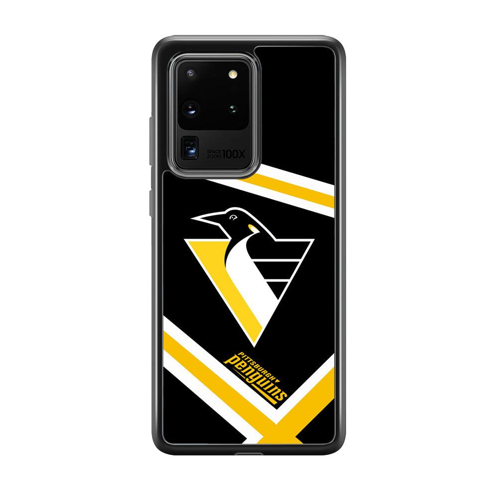Pittsburgh Penguins Absolute Triplet Line Samsung Galaxy S20 Ultra Case-Rubber Black (2D Case)-Oxvistore