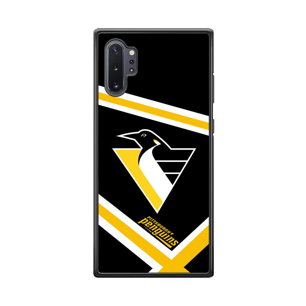 Pittsburgh Penguins Absolute Triplet Line Samsung Galaxy Note 10 Plus Case-Rubber Black (2D Case)-Oxvistore