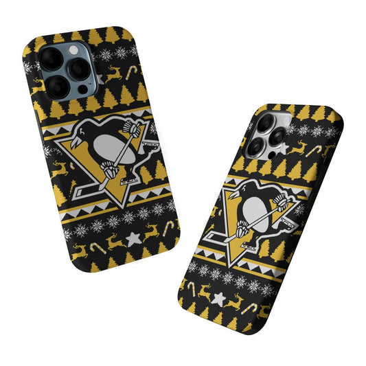 Pittsburgh Penguins Logo 2 in 1 Tough Phone Case-Oxvistore