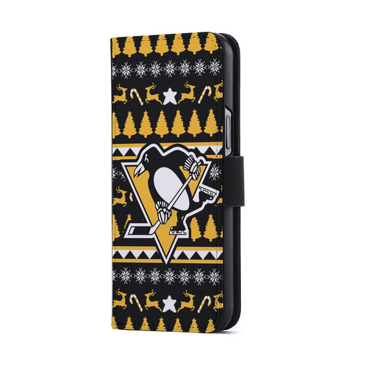 Pittsburgh Penguins Logo Flip Wallet Phone Case-Oxvistore
