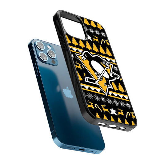 Pittsburgh Penguins Logo 2D Rubber Phone Case-Oxvistore