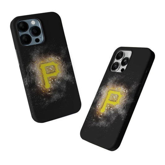 Pittsburgh Pirates Abstract 2 in 1 Tough Phone Case-Oxvistore