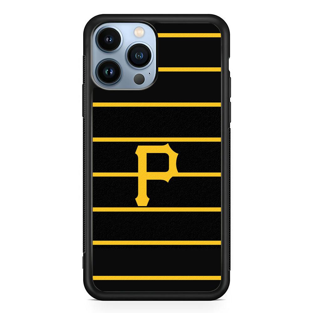 Pittsburgh Pirates Logo 2D Rubber Phone Case-Black-Oxvistore