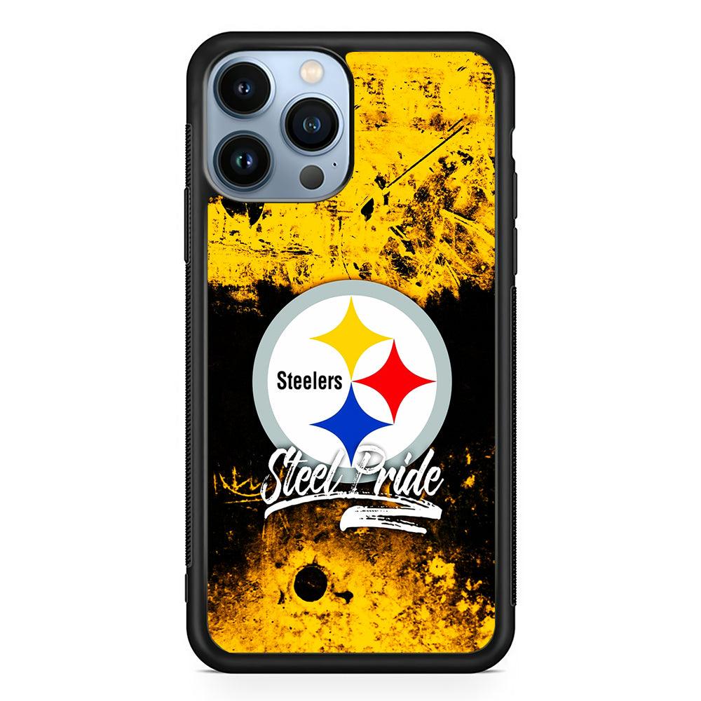 Pittsburgh Steelers Steel Pride 2D Rubber Phone Case-Black-Oxvistore