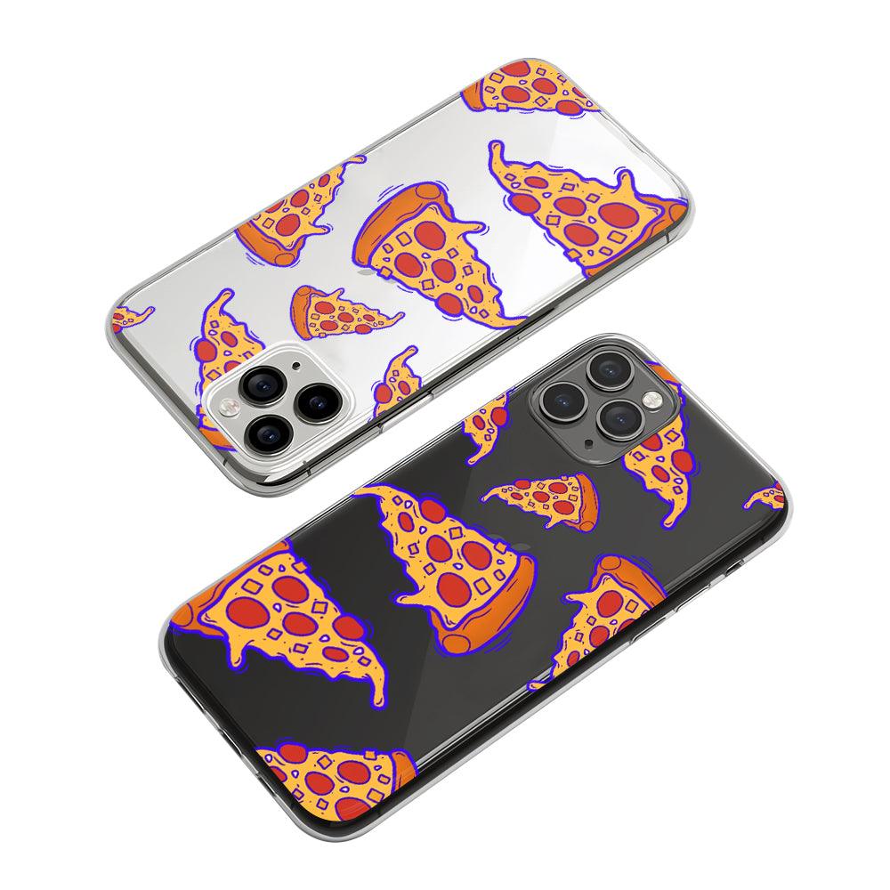 Pizza Slices To Eliminate Hunger Clear Soft Case-Oxvistore