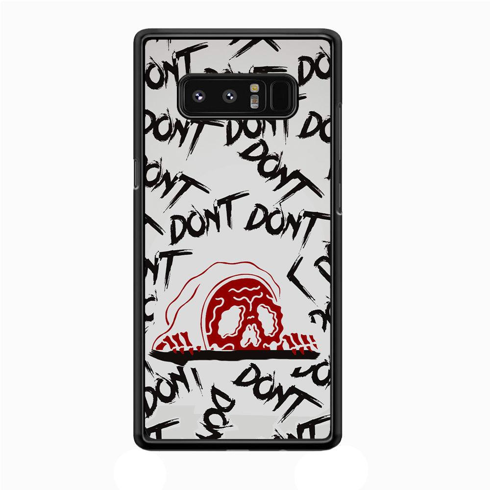 Please Don't Be Scare Samsung Galaxy Note 8 Case-Rubber Black (2D Case)-Oxvistore