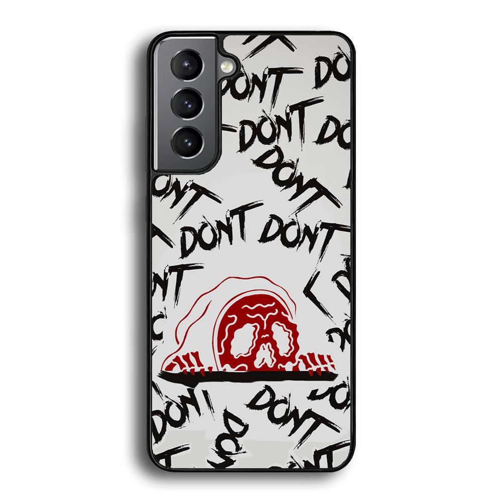 Please Don't Be Scare Samsung Galaxy S24 Case-Rubber White (2D Case)-Oxvistore